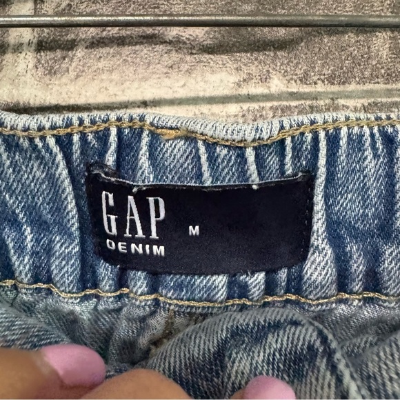 Gap 4" Mid Rise Denim Utility Shorts Jean denim - Picture 5 of 9